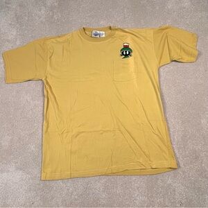 Looney Tunes Acme Marvin Martian‎ Yellow Pocket Tee Vintage 1991 men's Large
